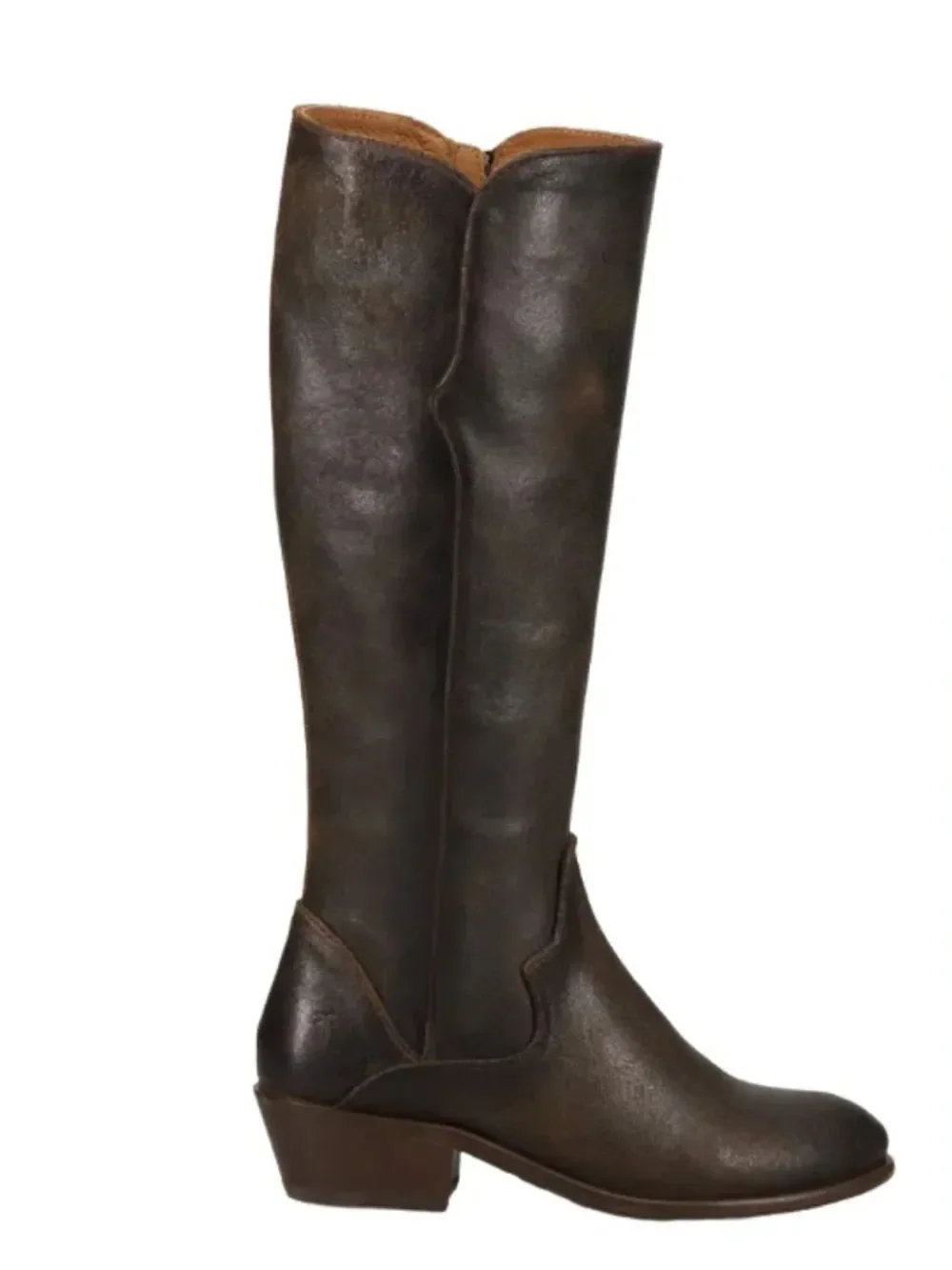 Frye Ladies Carson Piping Chocolate Tall Western Boots FR41360-CHOC, 7.5, NWOT